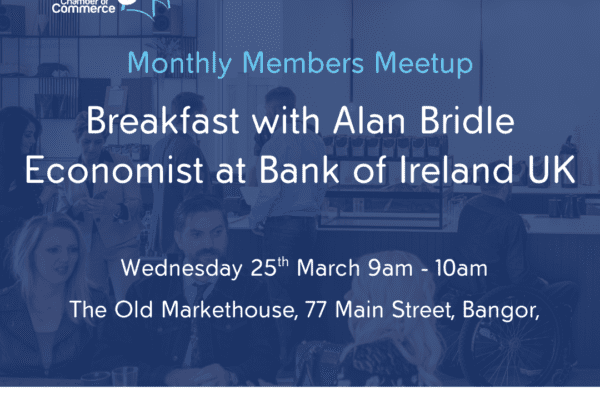 Breakfst meeting with Alan Bridle Economist at Bank of Ireland
