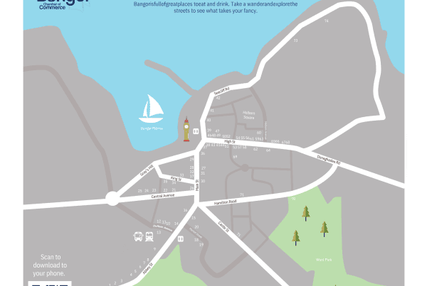 bangor food and drink map